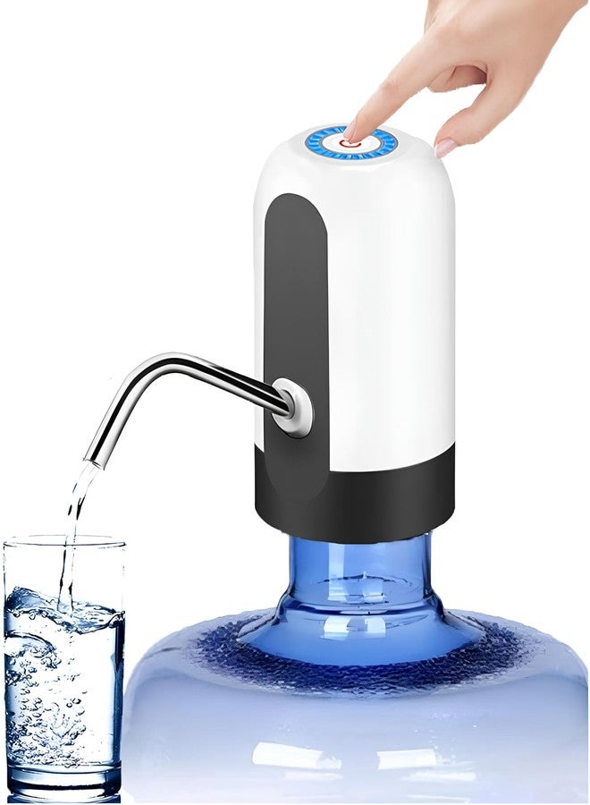 VERONIC Automatic Wireless Water Dispenser for 20 Litre Bottle Can Water Pump Ideal for Home, Office Indoor Outdoor- Black White - Image 1